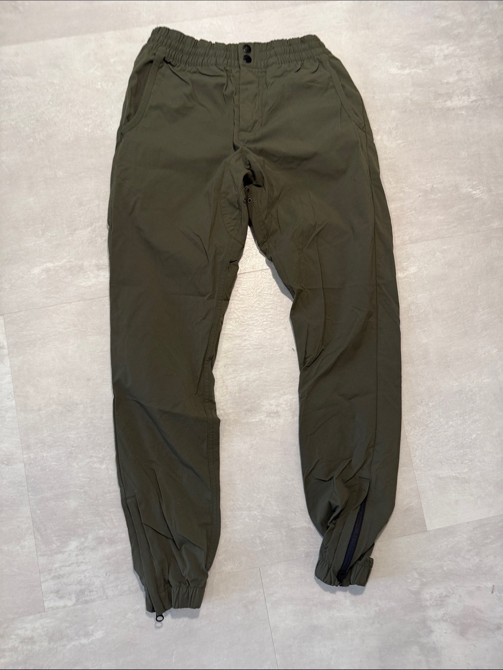 Nike Olive Green Tech Jogger Pants Men’s Size Small Utility Tapered Pants 🌲⚡